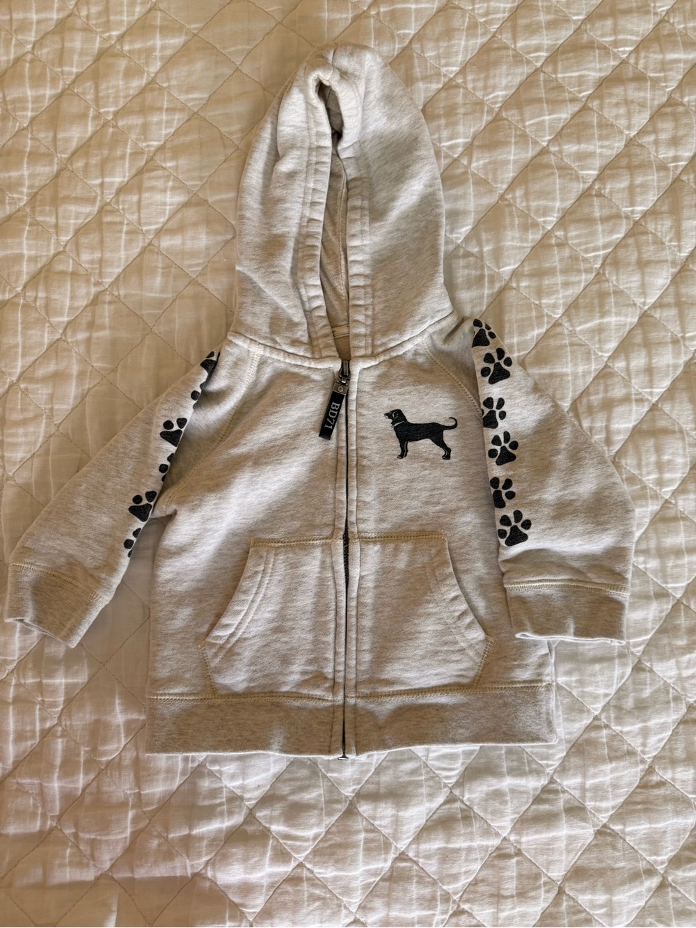 Black Dog Baby Zip Hoodie